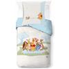 Jay Franco Kids Disney Winnie The Pooh - Set di biancheria da letto super morbida con federa, copripiumino non incluso, bianco, 2 pezzi, singolo