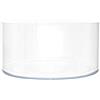 Royal Imports - Vaso per fiori cilindrico, in acrilico, centrotavola decorativo per casa o matrimonio, in plastica infrangibile, 20 x 10 cm, basso e rotondo, trasparente