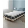 ONNUVO Topper Memory Foam 80x190 cm, Sfoderabile, Altezza 8 cm, Lavabile In Lavatrice, Alta Densità, Rivestimento Morbido, 4 Angoli Elastici, Bambù, MARCHIO ITALIANO