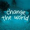 BEISKAFNVSZ Change The World Neon Targa da Parete Decorazione Led Scritta Dimmerabile Luci Al Neon USB Power per Caffè Matrimonio Compleanno Camera Da Letto Natale Bar Festa Decorazioni