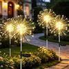 Joysing Luci Solari Esterno 4 Pezzi 120LED Lusine da Fuochi d'artificio