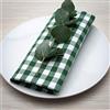 FILU Confezione da 4 tovaglioli a quadretti verde scuro/bianco (colore e design a scelta), 45 x 45 cm, tovagliolo in tessuto 100% cotone in stile rustico scandinavo