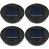 ULEMONDEE Lanterna Solare Sostituzione Superiore 8 cm/3,9 Pollici, Pannello Solare LED Coperchio luci Lampadina Parte di Ricambio, per Esterni Lanterne appese Fai da Te Tavolo luci Giardino Patio Decorazione