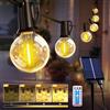 ROVLAK Catena Luminosa Esterno Solare 10M, Luci Solari Giardino con 15+1 Lampadine G40, 8 Modalità di Luce, Luminosità Regolabile, IP44 Impermeabile, Filo Luci LED per Giardino Terrazza Gazebo