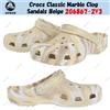 Crocs Classic Marble Clog Sandali beige 206867-2Y3 taglia unisex