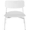Petite Friture - Poltrona bassa Fromme - Bianco - Alluminio - Designer Tom Chung