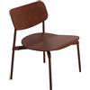 Petite Friture - Poltrona bassa Fromme - Rosso - Alluminio termolaccato - Designer Tom Chung