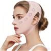 LuminaVerde V Maschera Viso, maschera doppio mento & allenatore mascella Maschera lifting V line con fascia mento per lifting e tonificazione del viso