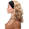 WIG ME UP - Parrucca Donna Fascetta(fissa) Voluminosa Chioma Ricciuta Lunga fino alle Spalle Biondo Biondo chiaro BRO-704-24B