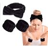 OWITER Skincare Fascia e polsini Make Up Fascia da polso per viso (nero, 1 pezzo (confezione da 1)