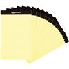 Amazon Basics Legal/a righe larghe, 50 fogli per tampone 5-Inch by 8-Inch Canary, confezione da 12