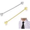 Hezhou Barra Spilla a Collo Camicia Spilla Cravatta Clip in Metallo Spilla Da Uomo Fermacravatta A Clip Del Colletto Della Camicia Collo Da Spilla Da Cravatta (F)