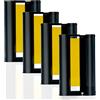 MarkField 4x Compatibile con Liene Amber M100/M200/M110/M210 4x6 Cartucce inchiostro | 4 Cartuccie di inchiostro Stampa 10x15cm 160 fogli di carta fotografica, 4x6 Cartucce per per album/cornice (Senza carta)