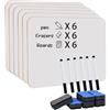 Hiziwimi Whiteboard trocken abwischbare Mini-Whiteboard (6) (6)