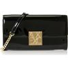 Armani Exchange Portafoglio da donna Amy, con logo dorato, colore: nero