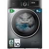 Cecotec Lavadora 9 Kg Carga Frontal Bolero Dresscode 9500 Inverter Steel A. 1900 W, 1400 rpm, Motor Inverter Plus, Bajo Consumo, 16 Programas, SteamMax, Delay Start, Acero