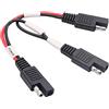 AAOTOKK SAE Y Splitter Cavo Adattatore 18AWG Adattatore SAE a 2 vie, 1 a 2 SAE Y Splitter Cavo di Prolunga Connettore Automobilistico SAE DC Power per Ricarica Pannello Solare(20cm/7,8Pollici)