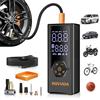 HOVVIDA Gonfiatore Pneumatici Compressore d'Aria Portatile, Gonfiatore per Pneumatici Auto, Batteria da 7800 mAh, 12 V CC, 150 PSI, Flusso d'Aria 40 L/min, Gonfiaggio Rapido, Pompa Portatile per MPV