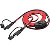 AAOTOKK Cavo Prolunga SAE 16 AWG Cablaggio 12V-24V CC Con Interruttore - Collegamento a Scatto Rapido per Motociclette, Pannelli Solari (2.4m/7.8ft)