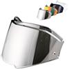MXJ Gear Visiera Casco Moto per FF900 Valiant II,Visiera per Casco,Sostituzione della Visiera della Lente del Casco del Parabrezza del Motociclo (Argento)