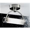 Illuminando ARCHETTO APPLIQUE IN METALLO CROMATO E VETRO SABBIATO CON ATTACCO R7S 78MM ALOGENO