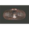 TRIO LIGHTING JOHANN PLAFONIERA VINTAGE A GABBIA APERTA DIAMETRO CM 40 3 FINITURE COLORE LAMPADINA E27