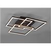RL MOBILE PLAFONIERA FINITURA BIANCA, NERA O NICHEL A 3 QUADRI ORIENTABILI LED 28W DIMMERABILE CON TELECOMANDO