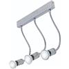 Illuminando GINEVRA AP3 LED LAMPADA DA PARETE IN METALLO CROMATO CON BRACCI FLESSIBILI