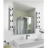 TRIO LIGHTING THEATRO APPLIQUE DA SPECCHIO IN METALLO CROMATO CON 4 LAMPADINE A VISTA IP44 LARGHEZZA CM 55