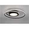 TRIO LIGHTING YAVA PLAFONIERA LED D60 CON LUCE CENTRALE LED 56W LUCE 2700-6000K CON TELECOMANDO NERA
