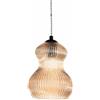 ONDALUCE CICIRIELLO MADAGASCAR SOSPENSIONE SINGOLA VINTAGE IN VETRO SOFFIATO RIGATO D16,5 CM 5 COLORI