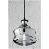 ONDALUCE CICIRIELLO PIN SOSPENSIONE SINGOLA STILE VINTAGE IN VETRO SOFFIATO FUME O AMBRA D18 CM ATTACCO E14