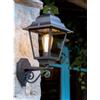 Sovil AMALFI LAMPADA PARETE PER ESTERNO GRANDE ALLUMINIO COLORE NERO CON VETRO TRASPARENTE