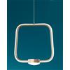 ONDALUCE CICIRIELLO ALFA SOSPENSIONE QUADRATA IN METALLO ORO, BIANCO O NERO LED 28W LUCE 3000K DIMMERABILE MODERNA