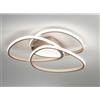 ONDALUCE CICIRIELLO ROSE PLAFONIERA PICCOLA D55 CM IN METALLO ORO O SILVER LED 60W DIMMERABILE MODERNA