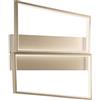 ONDALUCE CICIRIELLO SQUARE PLAFONIERA MODERNA LED 34W LUCE 3000 DIMMERABILE ORIGINALE IN METALLO ORO