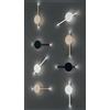 ONDALUCE CICIRIELLO JAMES APPLIQUE MODERNA IN METALLO BIANCO,NERO O ORO LED 16W LUCE 3000K H40 CM