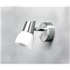 Illuminando ARES 1 FARETTO SPOT ORIENTABILE IN METALLO FINITURA NICHEL CON DIFFUSORE IN VETRO