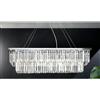 ONDALUCE CICIRIELLO DAIQUIRI SOSPENSIONE 8 LUCI L100 CM CROMO CON PENDAGLI DECORATIVI IN CRISTALLO DESIGN MODERNO