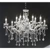 ONDALUCE CICIRIELLO DAMASCO LAMPADARIO CLASSICO 12 LUCI BRACCI IN VETRO TRASPARENTE CON DECORI IN CRISTALLO OTTICO