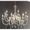 ONDALUCE CICIRIELLO DIDO LAMPADARIO CLASSICO A 12 LUCI IN VETRO E CRISTALLO DISPONIBILE IN 5 FINITURE COLORE