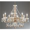 ONDALUCE CICIRIELLO OPERA 8 LUCI LAMPADARIO CLASSICO STILE VENEZIANO IN VETRO 3 COLORI CON CRISTALLI