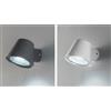 ONDALUCE CICIRIELLO MALTA APPLIQUE DA ESTERNO IP44 IN METALLO BIANCO O ANTRACITE DESIGN MODERNO ATTACCO GU10