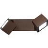 ONDALUCE CICIRIELLO STEVE APPLIQUE DA ESTERNO IP54 ORIENTABILE LED 12W LUCE 4000K BIANCO O MARRONE MODERNA