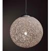 Illuminando NIDO GRANDE SOSPENSIONE IN CORDA BIANCA INCOLLATA DIAMETRO 35 CM ECONOMICA