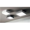 ONDALUCE CICIRIELLO PICCA PLAFONIERA DA ESTERNO CM 22X22 IP65 ANTI SALSEDINE GRIGIO,BIANCO O ANTRACITE MODERNA
