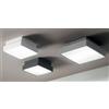 ONDALUCE CICIRIELLO PICCA PLAFONIERA DA ESTERNO CM 30X30 IP65 ANTI SALSEDINE GRIGIO,BIANCO O ANTRACITE MODERNA