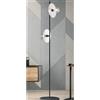 Illuminando PUB PIANTANA 2 LUCI MODERNA METALLO NERO PIATTI D25 CM 3 COLORI MADE IN ITALY