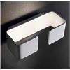 Illuminando SIPARIO PICCOLO APPLIQUE METALLO BIANCO CON LED INTEGRATO DA 6W DI ILLUMINANDO