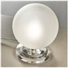 Illuminando PALLINA LUMETTO CON BASE TRASPARENTE E SFERA D14 CM IN VETRO TRASPARENTE O SATINATO